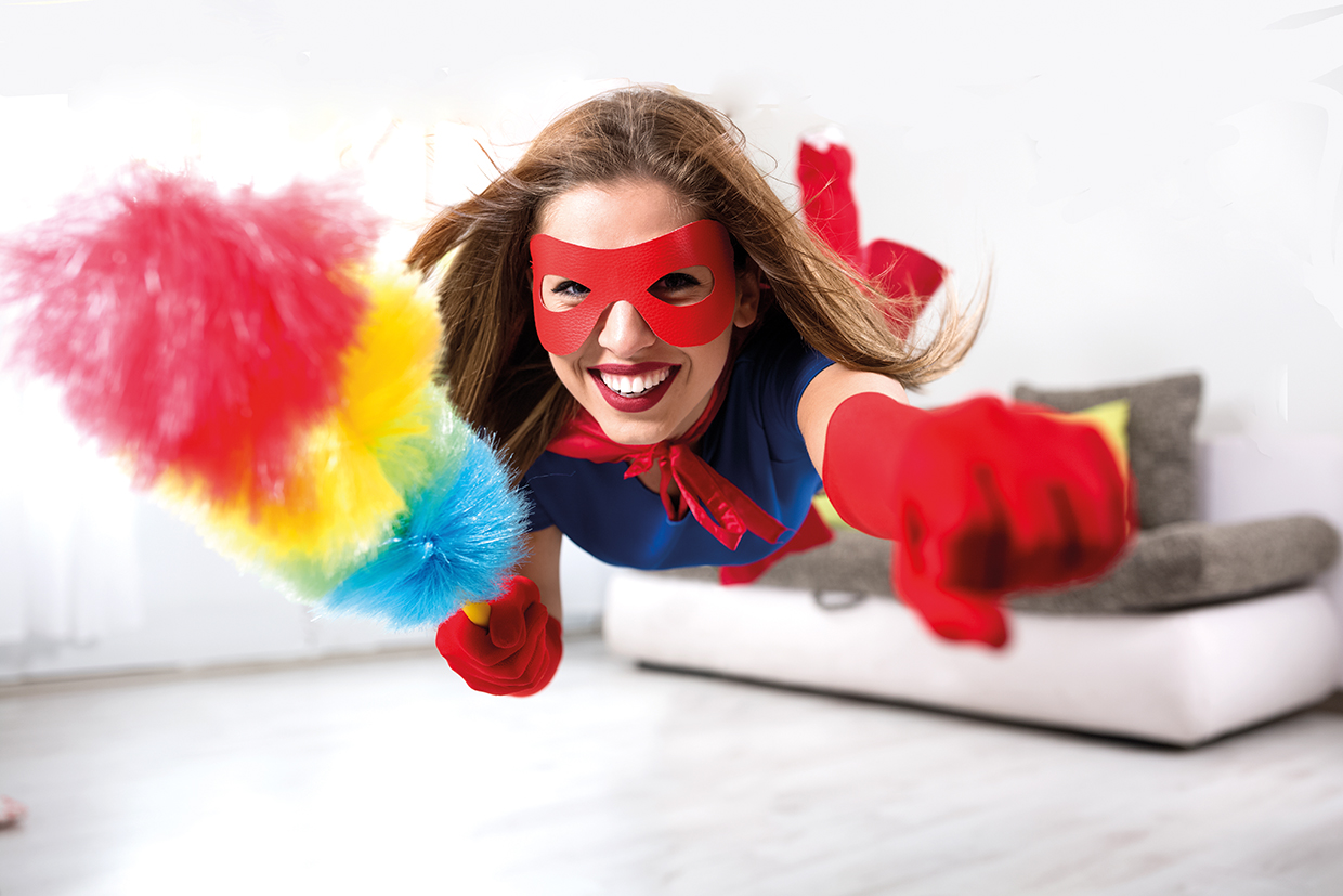 superwomen sprzatanie